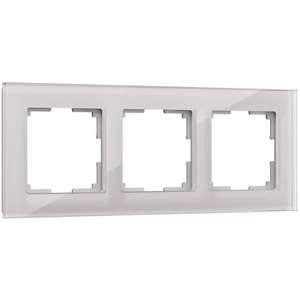 Изображение Рамка на 3 поста (дымчатый,стекло) W0031117