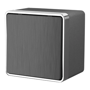 Изображение Выключатель одноклавишный влагозащищенный Gallant (графит рифленый) W5010204