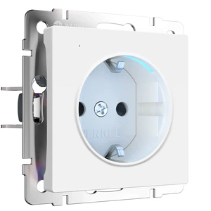 Изображение Розетка с подсветкой (белый матовый) W1171461