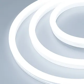 Лента герметичная WAVE-SIDE-A120-12x25mm 230V White6000 (12 W/m, IP67, 50m, wire x2) (Arlight, Грибовидная форма) - Изображение