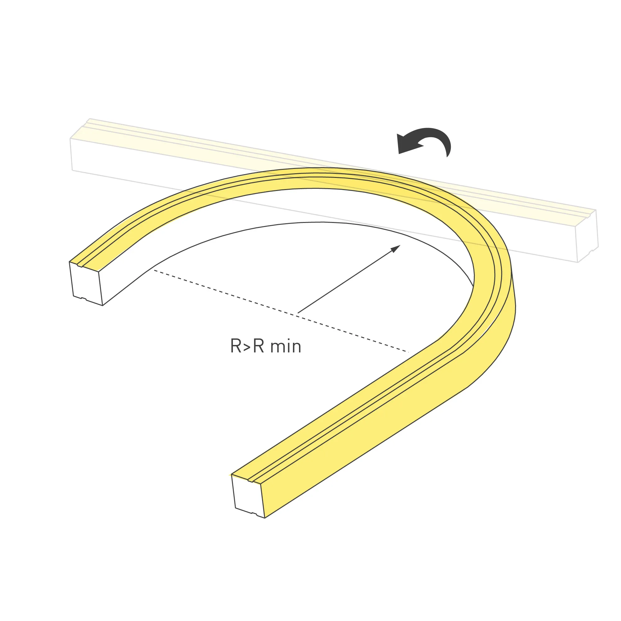 Лента герметичная MOONLIGHT-TOP-U-A156-13x12mm 24V Day4000 (11 W/m, IP67, 0,5m, wire x1) (Arlight, Образец) - Изображение