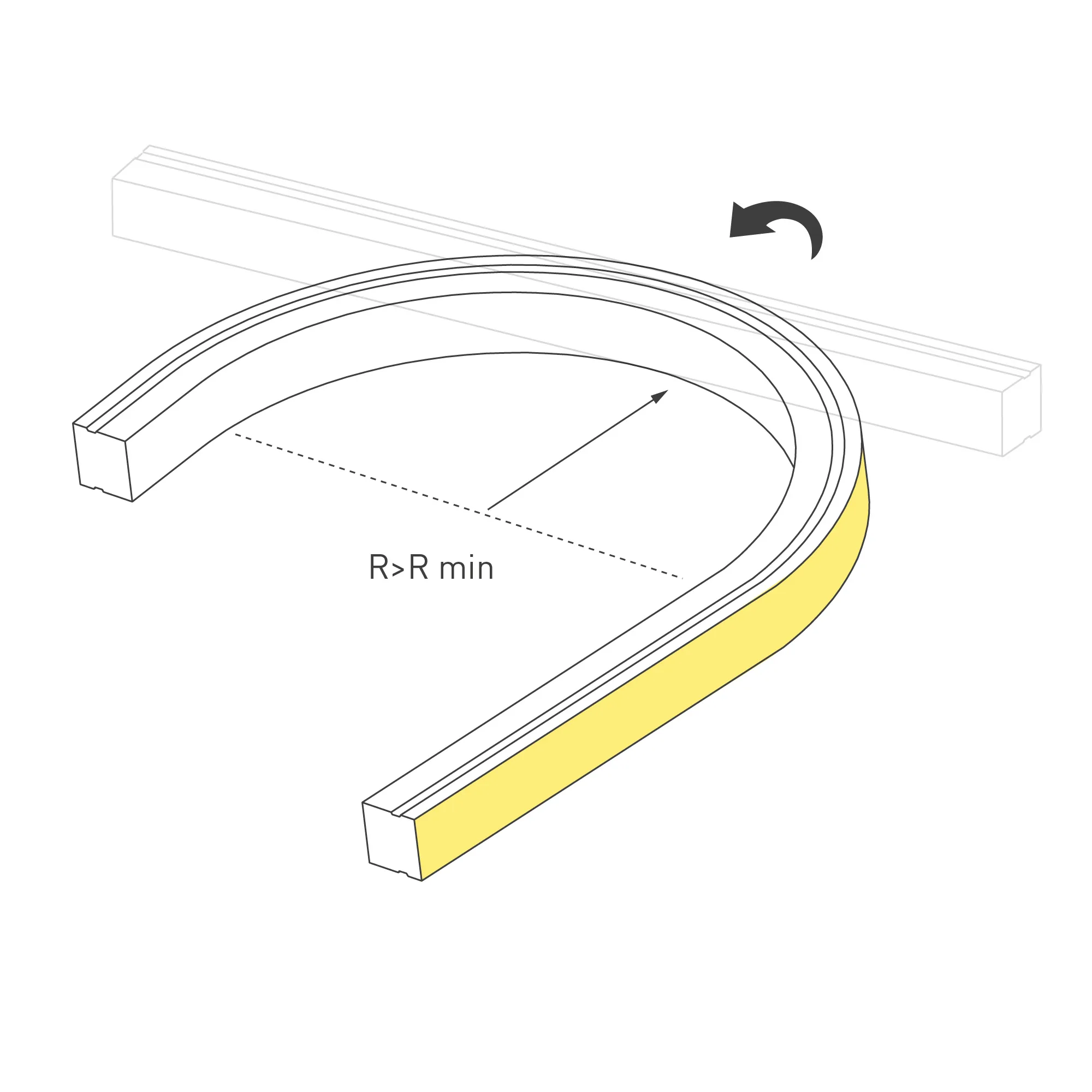Лента герметичная MOONLIGHT-TOP-A140-13x12mm 24V Warm3000 (9.6 W/m, IP67, 2835, 0.5m) (Arlight, Образец) - Изображение