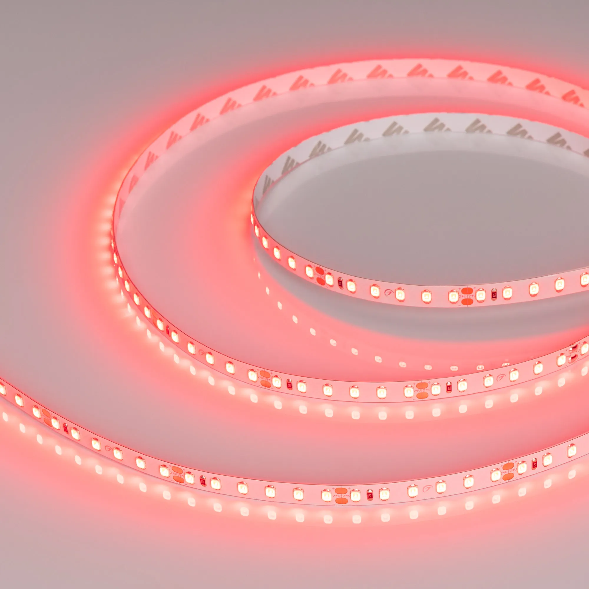 Лента светодиодная RT-A120-8mm 24V Red (9.6 W/m, IP20, 2835, 5m) (Arlight, 9.6 Вт/м, IP20)