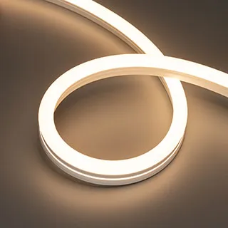 Лента герметичная MOONLIGHT-SIDE-A140-12x24mm 24V Warm3000 (9.6 W/m, IP68, 0,5m, wire x1) (Arlight, Образец) - Изображение