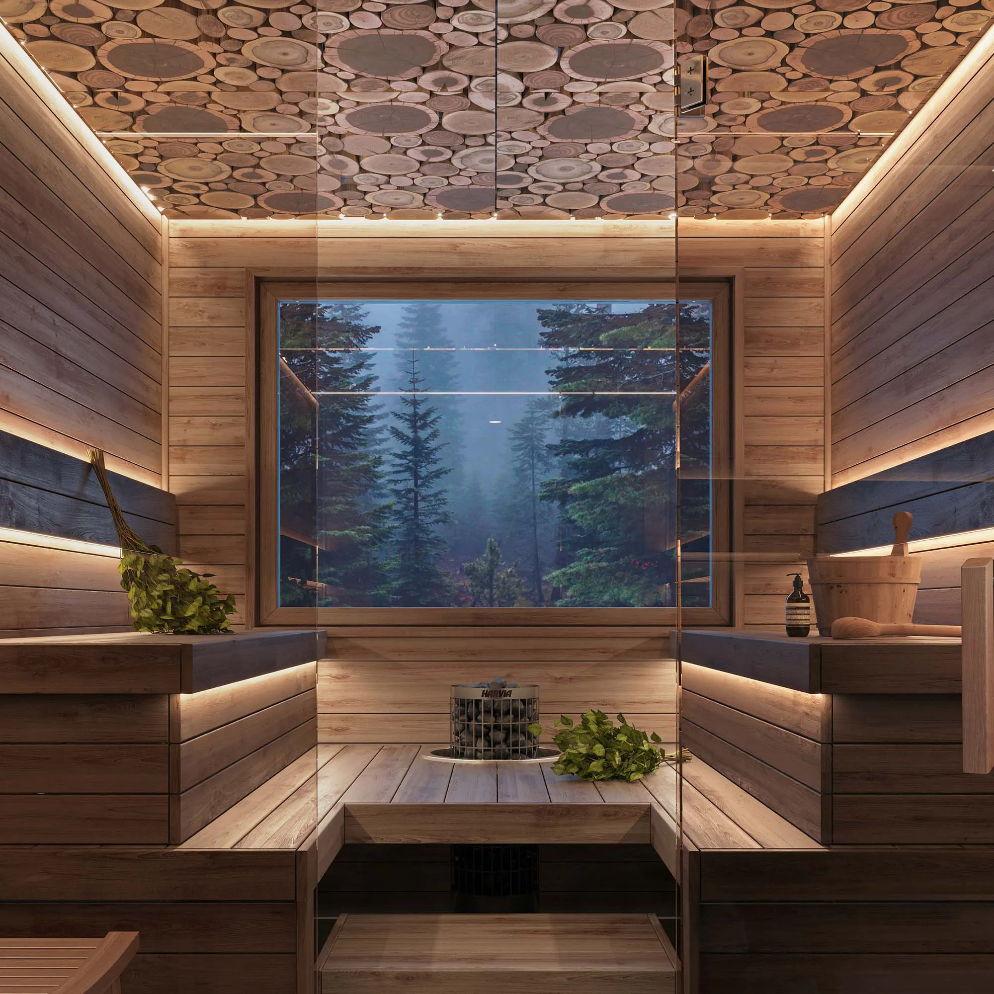 Лента герметичная MOONLIGHT-TOP-X320-13x12mm 24V Warm3000 (5 W/m, IP67, sauna, 5m, wire x1) (Arlight, Вывод вниз, 3 года) - Изображение