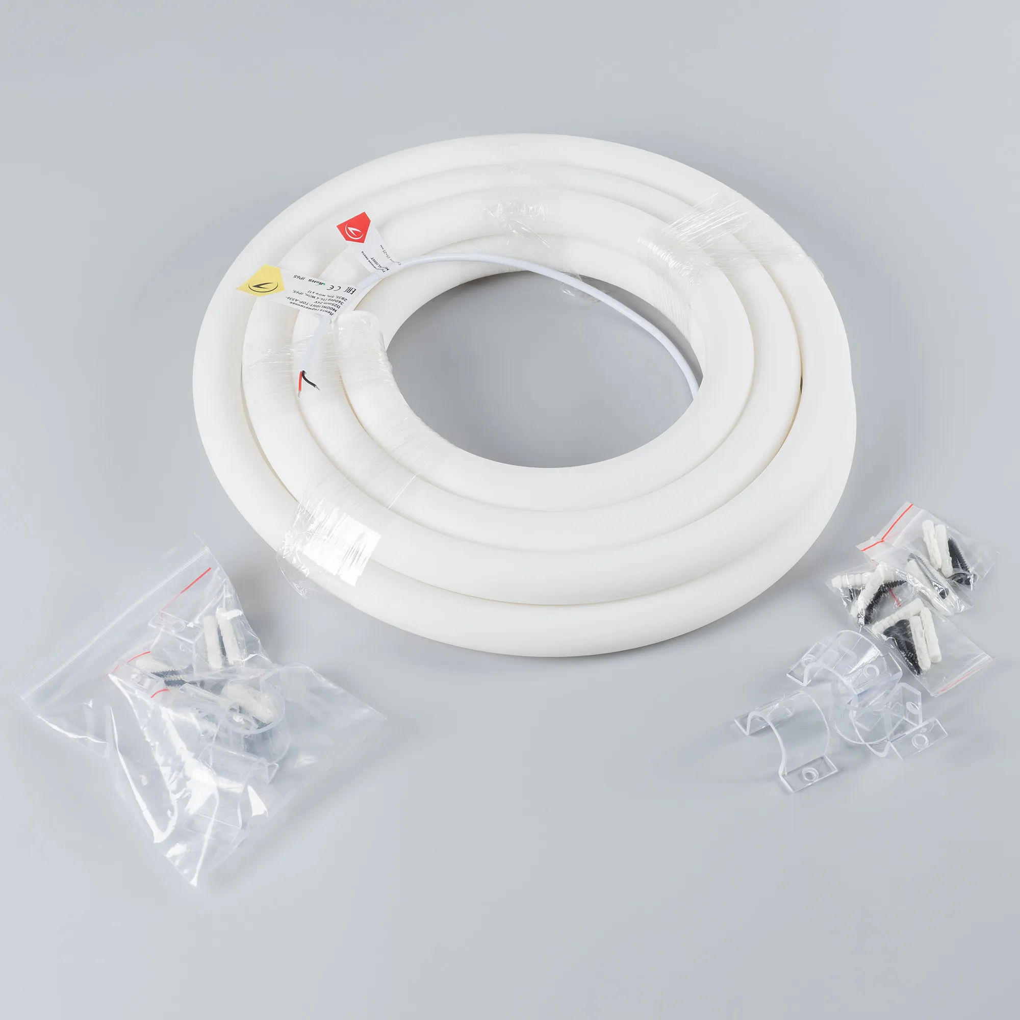 Лента светодиодная герметичная MOONLIGHT-SIDE-A336-D25mm 24V Warm3000 360deg (14.4 W/m, IP65, 2835, 5m, wire x2) (Arlight, Вывод боковой, 3 года) - Изображение