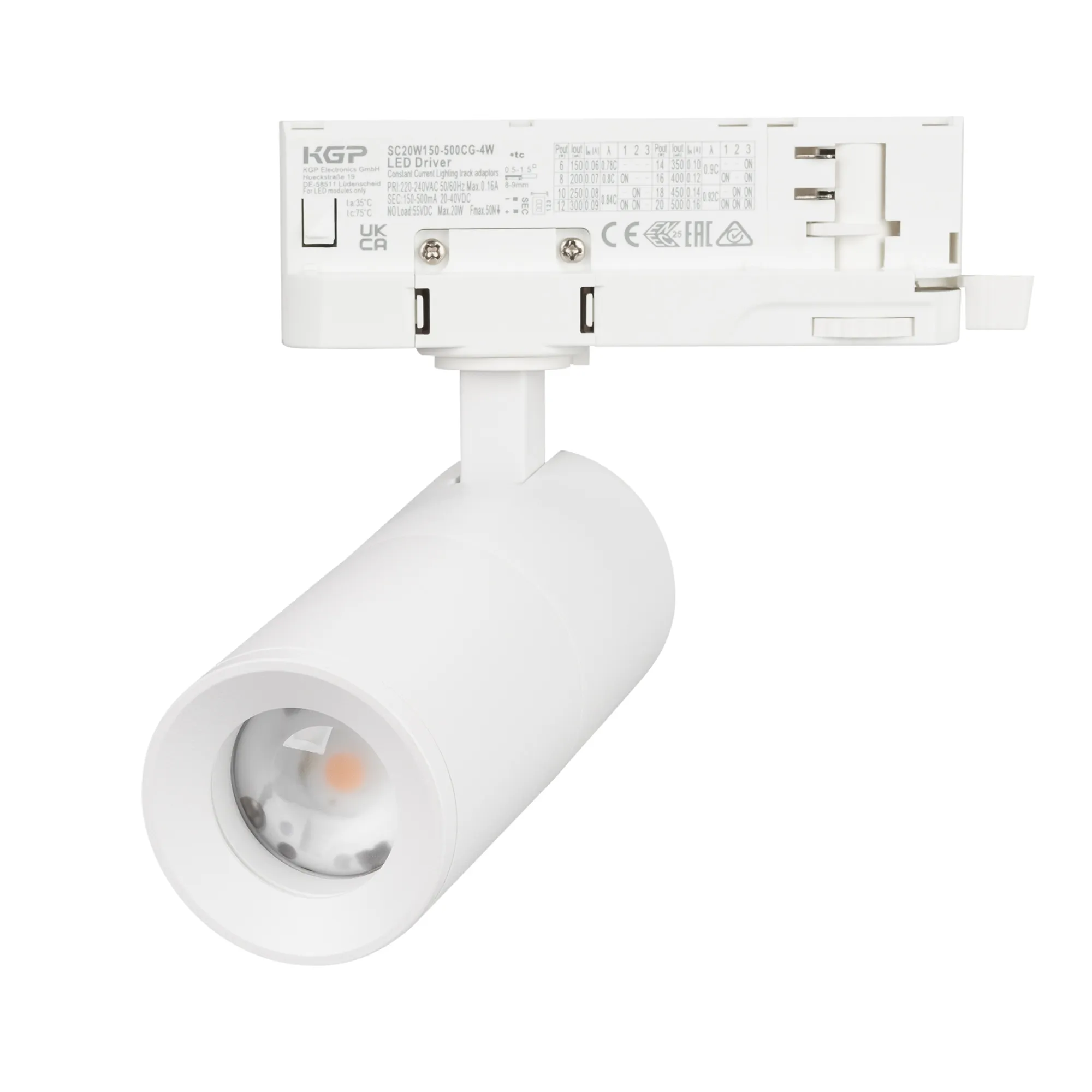 Светильник LGD-ARTEMIS-TRACK-4TR-R55-12W Day4000 (WH, 8-80 deg, 230V, DALI) (Arlight, IP20 Металл, 5 лет) - Изображение