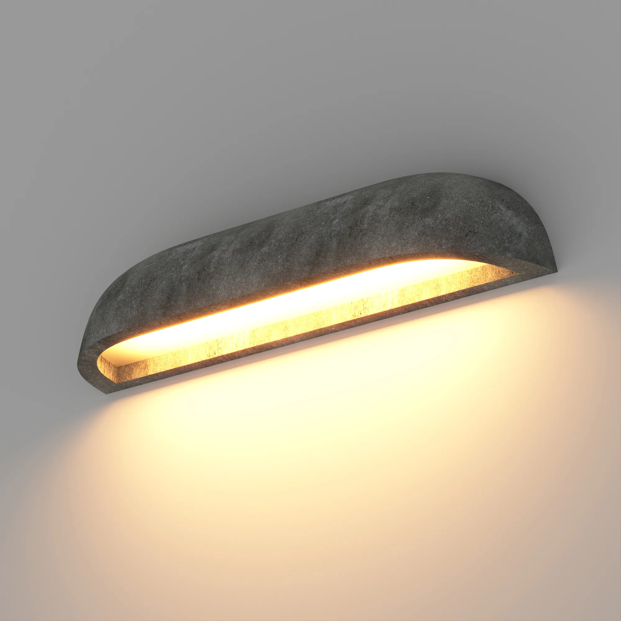 Светильник SP-BULFIN-WALL-L365-10W Warm3000 (BK, 120 deg, 230V) (Arlight, IP65 Бетон, 3 года) - Изображение