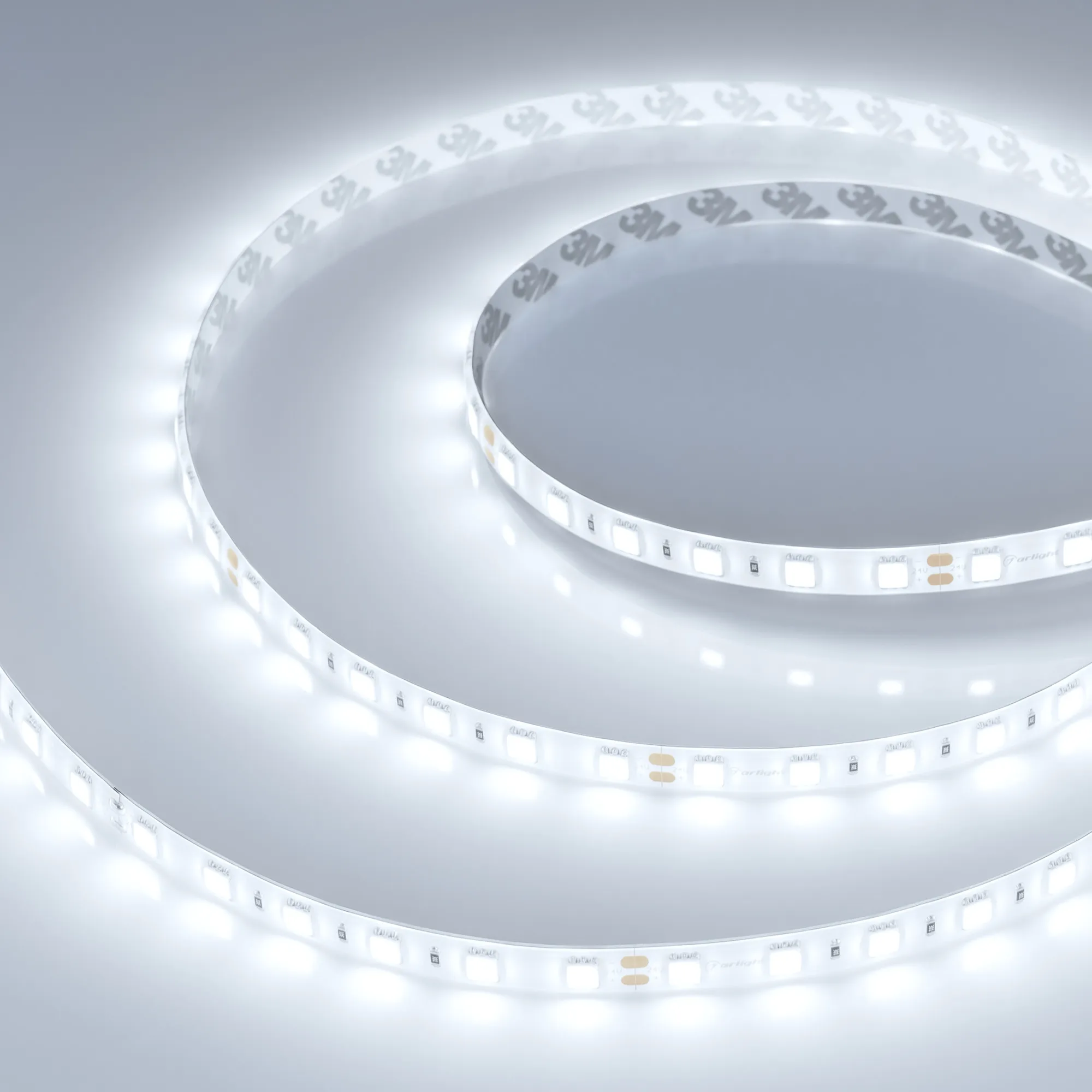 Лента герметичная RTW-SE-B60-10mm 24V White6000 (14.4 W/m, IP65, 5m) (Arlight, -) - Изображение