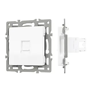 Механизм компьютерной розетки SCT-MPC1-PL-WH (RJ-45, CAT6) (Arlight, -) - Изображение